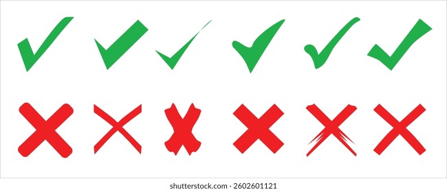 Check mark icon. Check mark vector icon. Checkmark Illustration. Vector symbols set ,green checkmark isolated on white background.