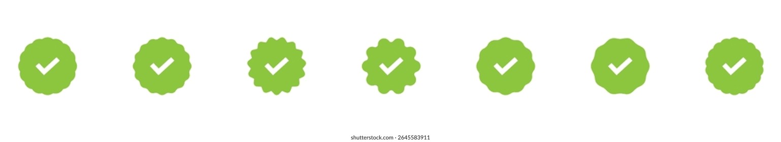 Check mark icon. Check mark vector icon. Checkmark Illustration. Vector symbols set ,green checkmark isolated on white background. Correct vote choise isolated symbol. Vector Illustration. EPS 10