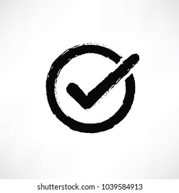 Check mark icon vector design