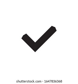 Check mark icon vector design template