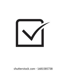 check mark icon vector design sign