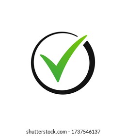 Check mark icon vector design