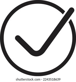 Check mark icon vector design