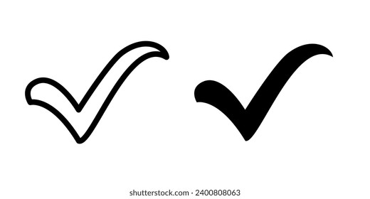 Check mark icon vector design