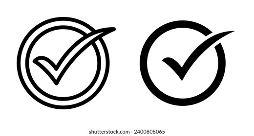 Check mark icon vector design