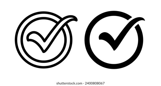 Check mark icon vector design