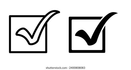 Check mark icon vector design