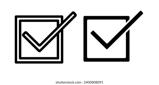 Check mark icon vector design
