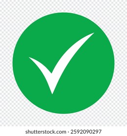 Check mark icon vector design.  Tick symbol in Green color. Hand drawn checkmark illustration. check mark icon vector. correct or right tick mark sign. green checkmark for checklist. accept icon. 