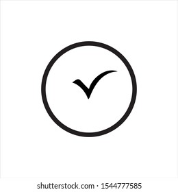 check mark icon vector. flat icon checklist mark symbol