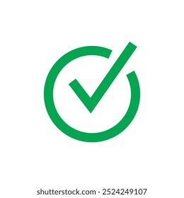 Check mark icon, vector flat black simple illustration for web and app..eps