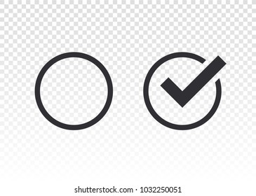 Check mark icon. Vector check mark. Vector illustration, color easy to edit. Transparent background.