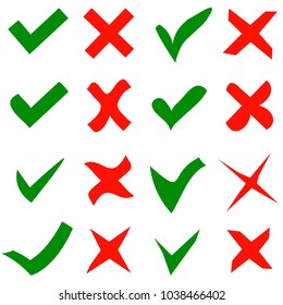 Check mark icon, vector illustration.