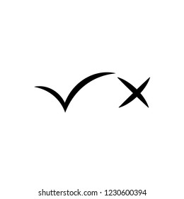 Check mark icon ,vector illustration.