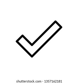 Check Mark Icon Vector Illustration Logo Template