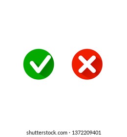Check mark icon, vector illustration