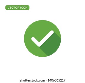Check Mark Icon Vector Illustration Design