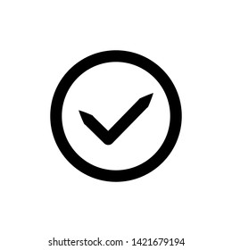 check mark icon vector illustration