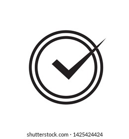 check mark icon vector illustration template