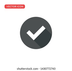 Check Mark Icon Vector Illustration Design