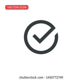 Check Mark Icon Vector Illustration Design