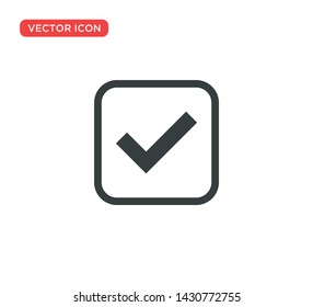 Check Mark Icon Vector Illustration Design