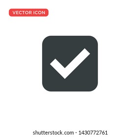 Check Mark Icon Vector Illustration Design