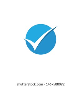 check mark icon vector illustration design template