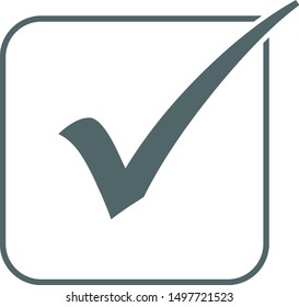 Check mark icon. Vector illustration