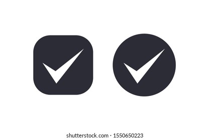 Check mark icon vector illustration design. Scalable vector design