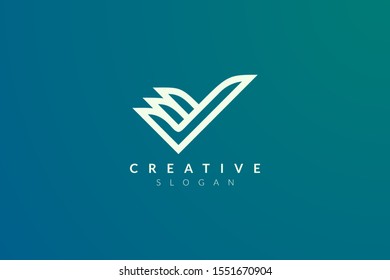 check mark icon vector illustration design template