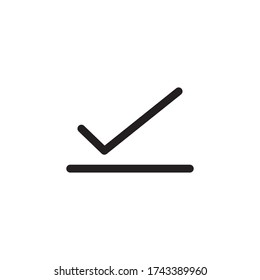 Check Mark Icon Vector Illustration Style