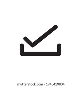 Check Mark Icon Vector Illustration Style