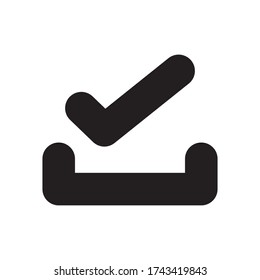 Check Mark Icon Vector Illustration Style