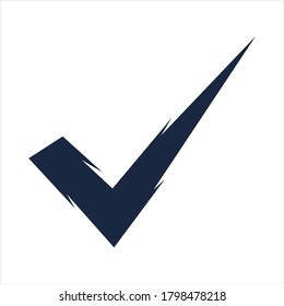 marca de verificación icono ilustración de diseño de ilustración vectorial