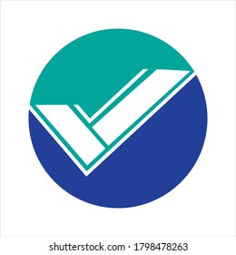 check mark icon vector illustration design template