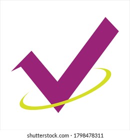 check mark icon vector illustration design template