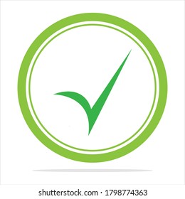 check mark icon vector illustration design template