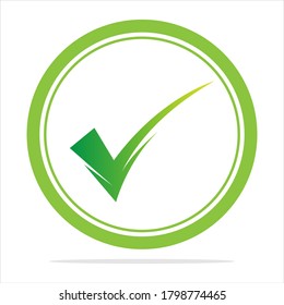 marca de verificación icono ilustración de diseño de ilustración vectorial