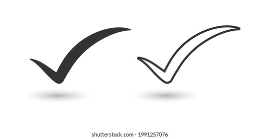 check mark icon vector illustration.