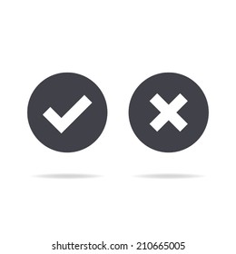 check mark icon , vector illustration