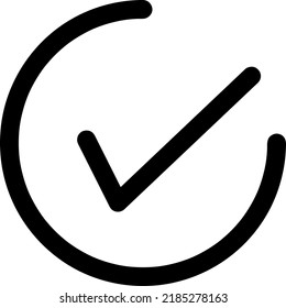 Check Mark Icon Vector illustration on white background..eps
