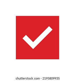 Check mark icon. Vector illustration