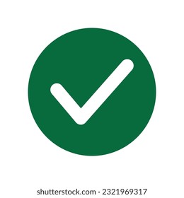 Check mark icon. Vector illustration