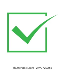 check mark icon vector illustration. check icon. check mark and Tick symbol icon. flat style design icon. vector illustration.