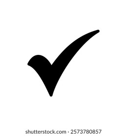 Check mark icon vector illustration. Tick mark sign and symbol