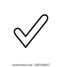 Check mark icon vector illustration. Tick mark sign and symbol