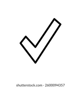 Check mark icon vector illustration. Tick mark sign and symbol