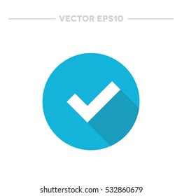 check mark icon. vector illustration