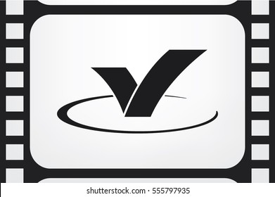 Check Mark icon vector illustration eps10. Isolated badge for website or app - stock infographics